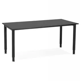 Bureau Rectangulaire Noir SALOON | Bureau 3 SUISSES