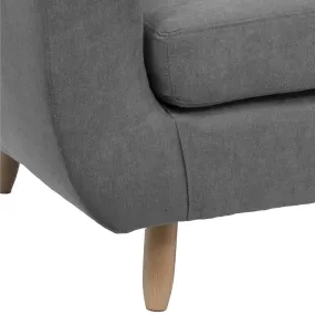 CANAPE 3 PLACES RETRO GRIS