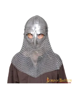 Casque de bourreau en maille Viking Spanghelm ⚔️ Boutique Épées