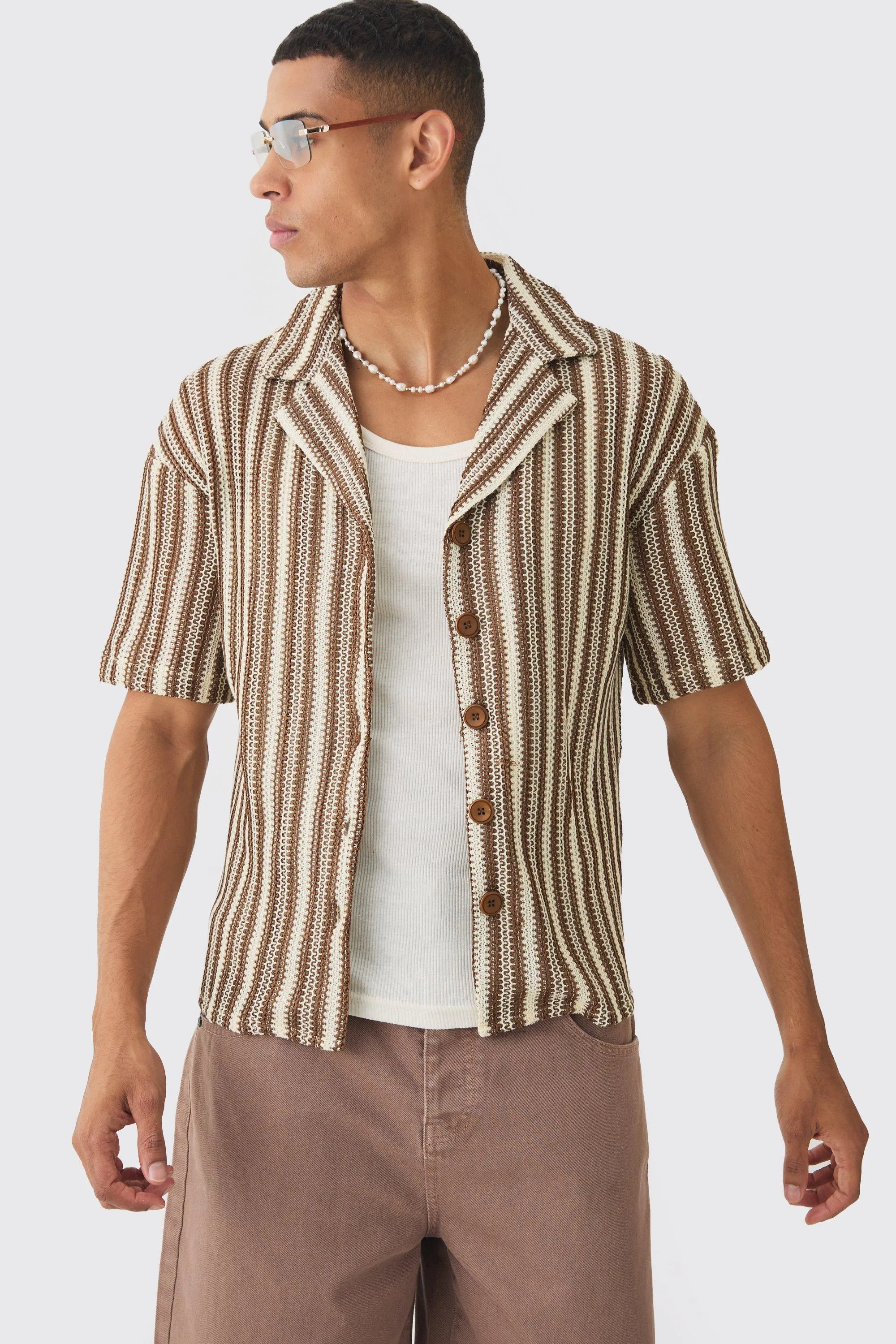 Chemise oversize rayée