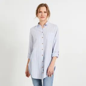 Chemise oversize rayée femme