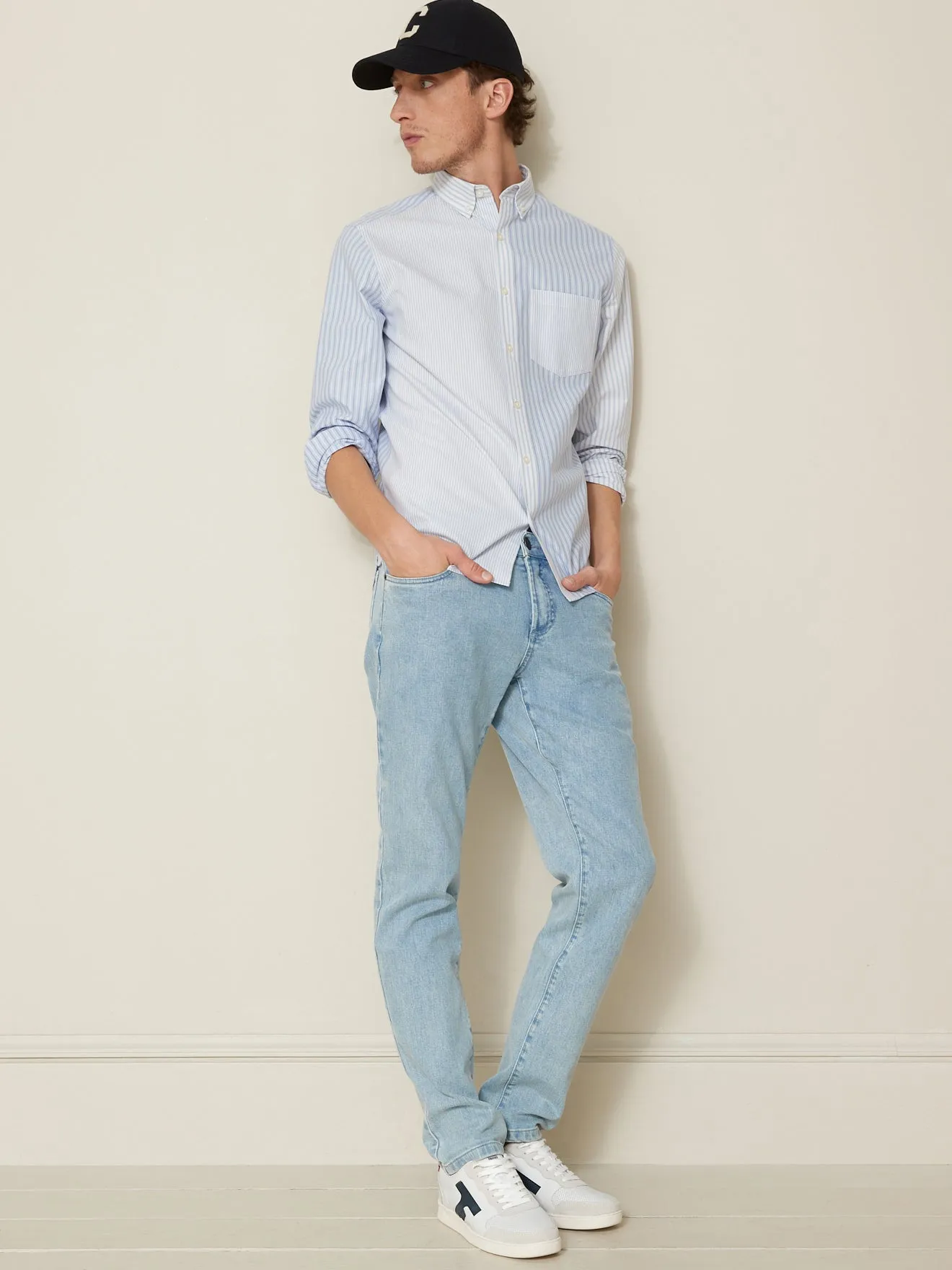 Chemise Regular Fit homme Oxford rayé