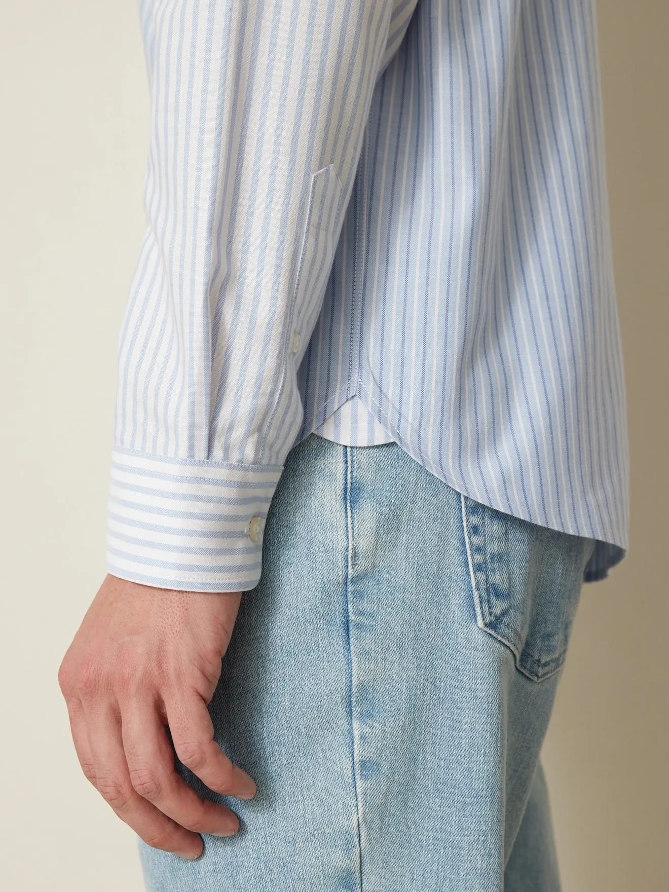 Chemise Regular Fit homme Oxford rayé