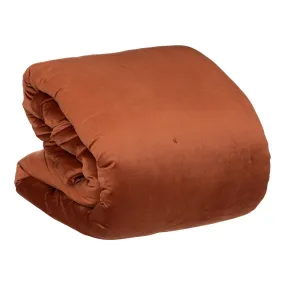 Dessus de Lit en Velours Terracotta 240X260 | 3 Suisses