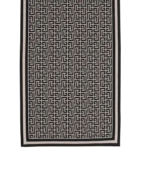 Écharpe en maille monogramme
