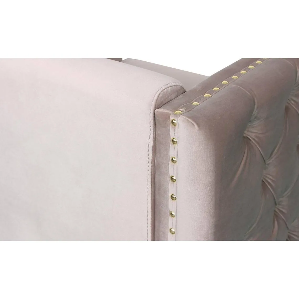 Fauteuil Joshua Velours Taupe | 3 Suisses