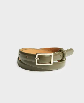  Fine ceinture cuir boucle rectangulaire