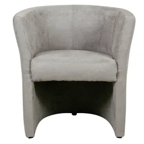 OMER FAUTEUIL NUBUK GRIS 27