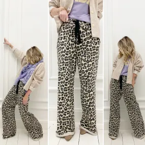 Pantalon jogging léopard
