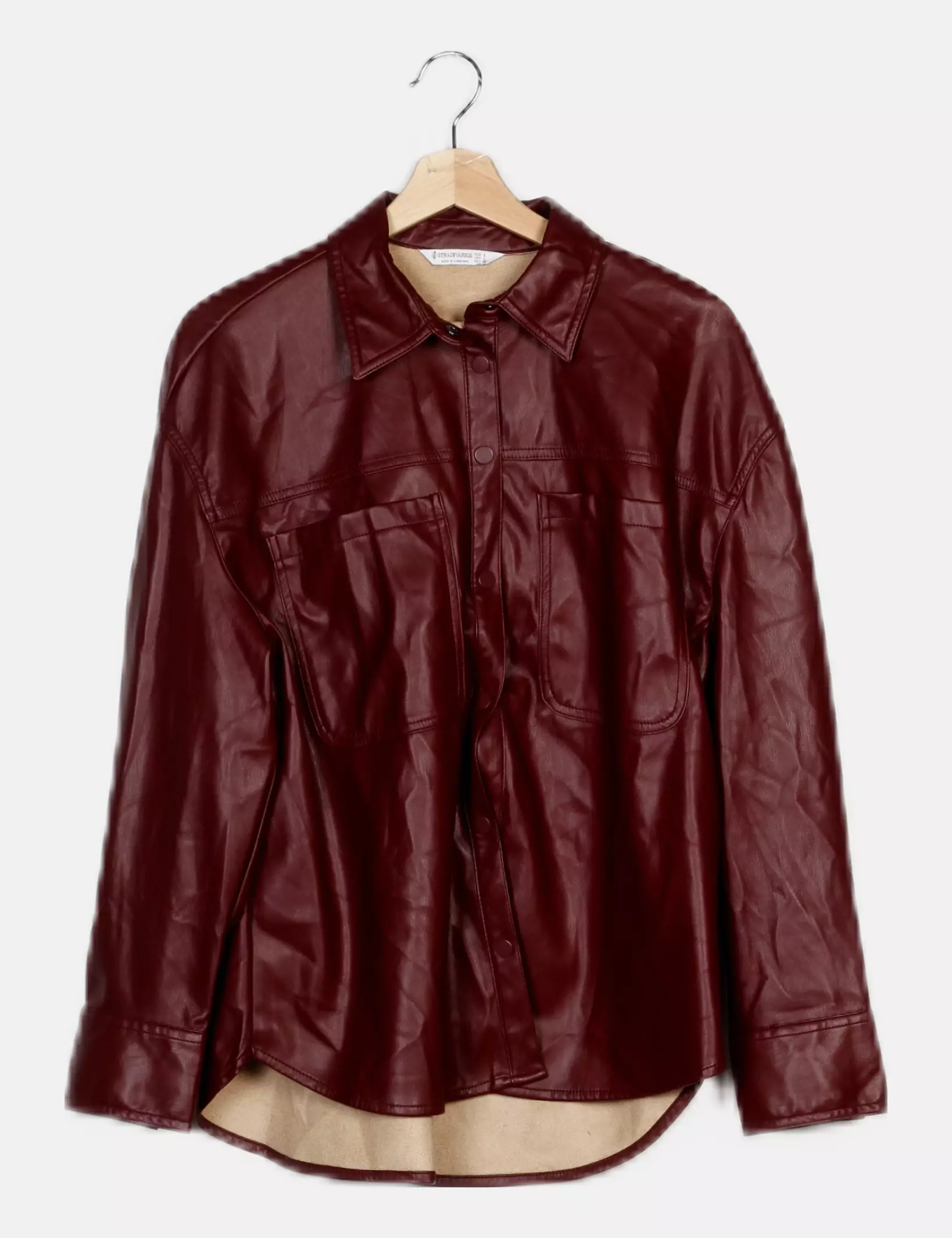 Stradivarius Surchemise Simili-cuir