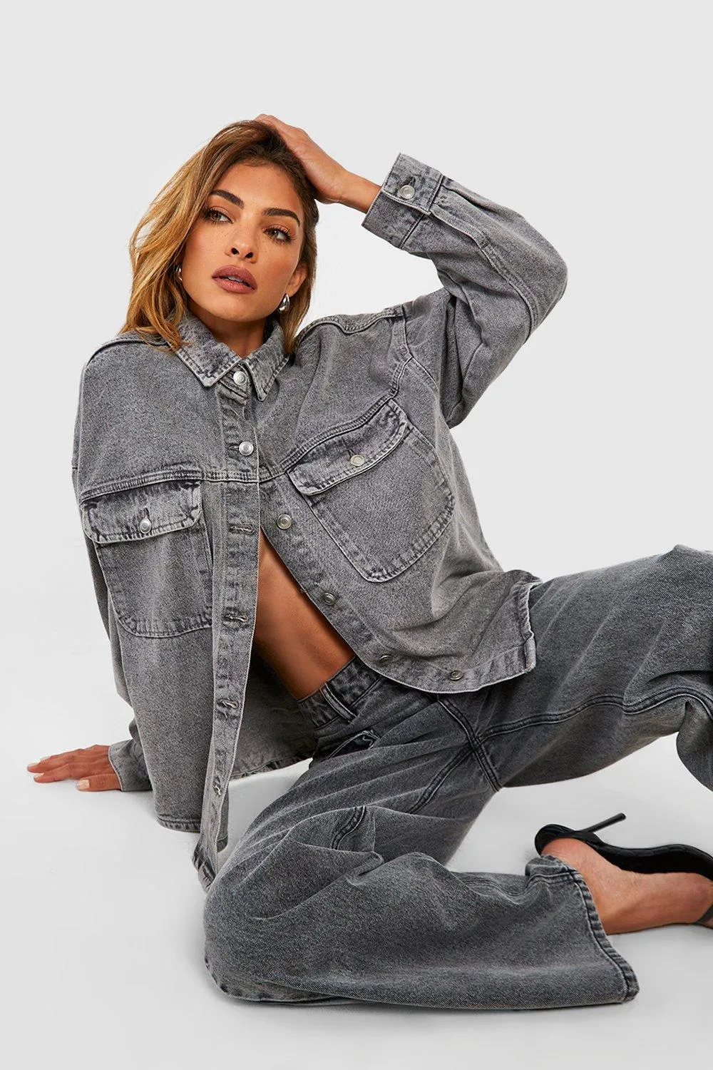 Surchemise oversize en jean