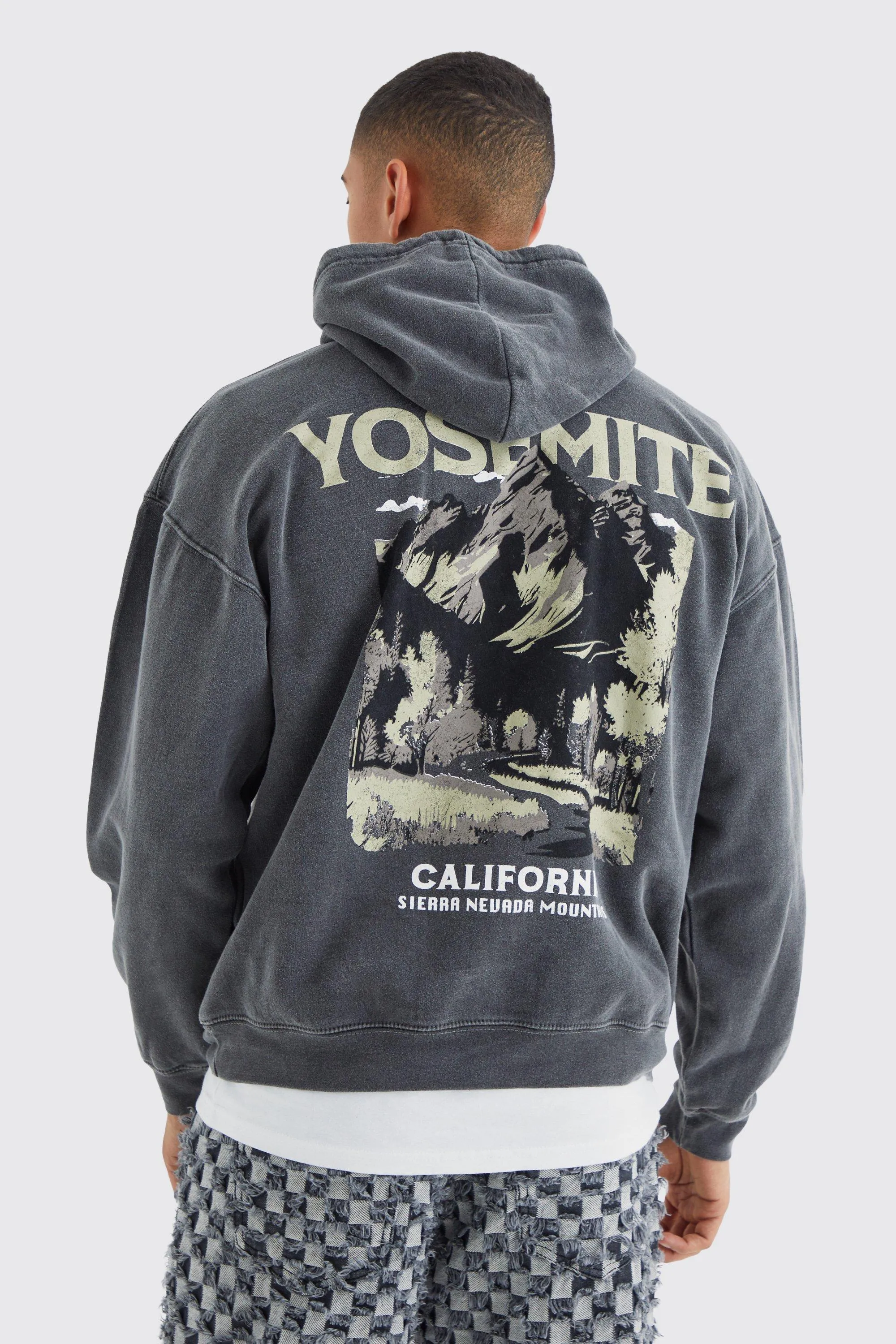 Sweat à capuche oversize imprimé