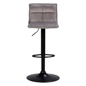 Tabouret de bar velours taupe | 3 Suisses