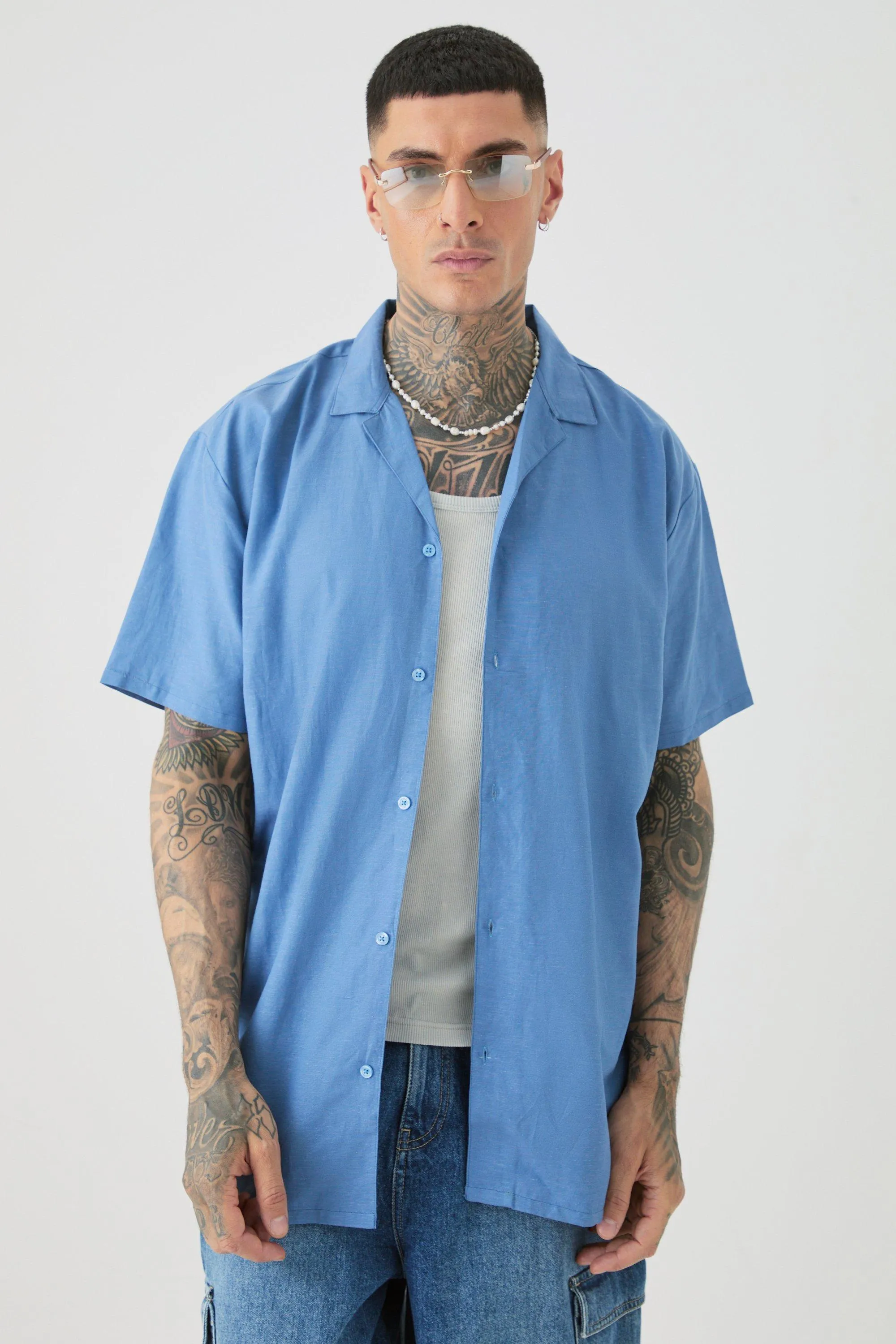 Tall - Chemise oversize en lin