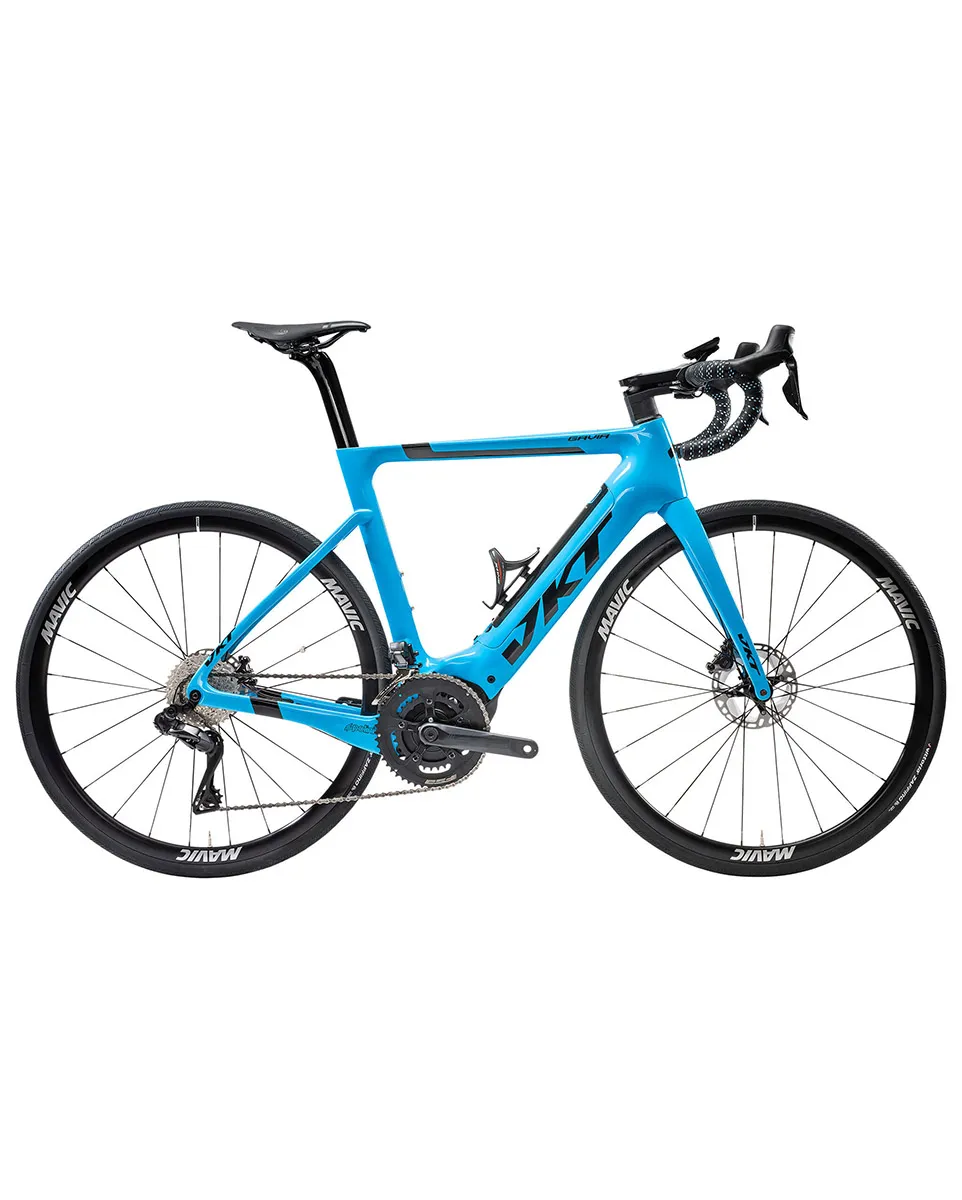 Vélo de route électrique Unisexe GAVIA ULTEGRA DI2 2X12V 500WH Bleu Céleste